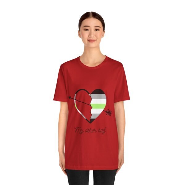Agender Flag T-shirt Valentines Day Unisex Size - My Other Half - Image 35