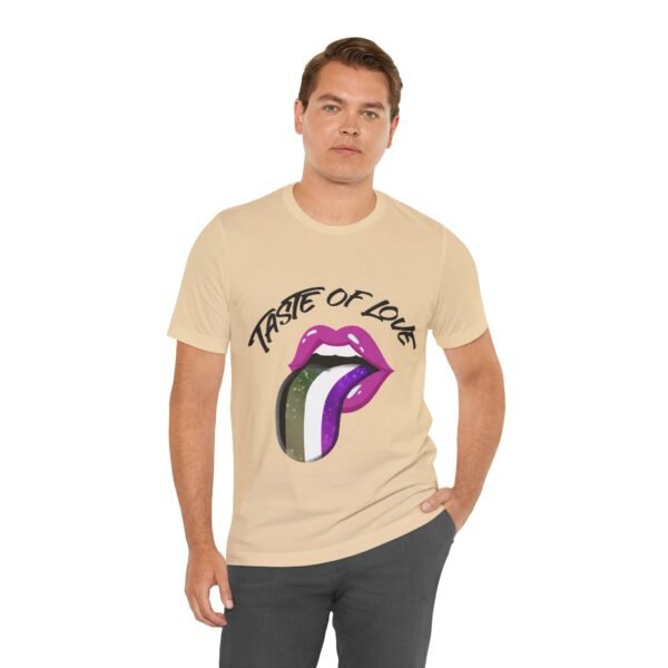 Asexual Flag T-shirt Valentines Day Unisex Size - Taste Of Love - Image 9