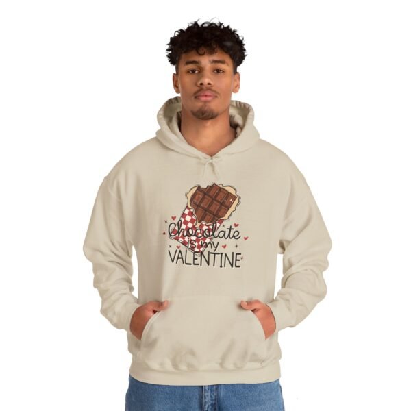 Hoodie Valentine's Day Unisex Size - Chocolate Is My Valentine - Image 11