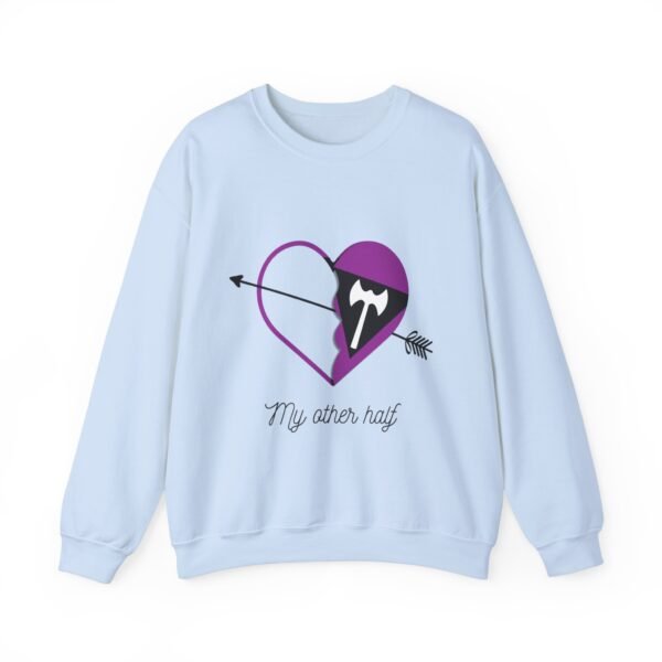 Labrys Lesbian Flag Heavy Blend Crewneck Sweatshirt Valentines Day Unisex Size - My Other Half - Image 9