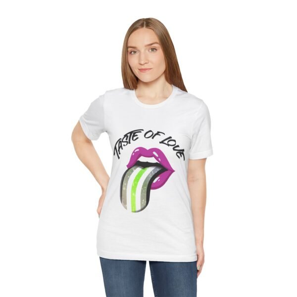 Agender Flag T-shirt Valentines Day Unisex Size - Taste Of Love - Image 5