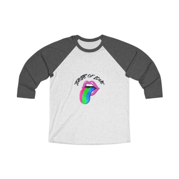 Polysexual Flag Tri-Blend Raglan Tee Valentines Day Unisex Size - Taste Of Love