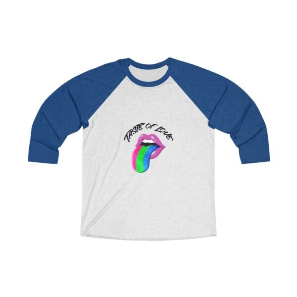 Polysexual Flag Tri-Blend Raglan Tee Valentines Day Unisex Size - Taste Of Love - Image 7