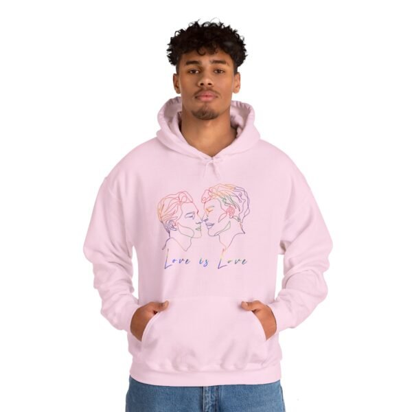 Gay Flag Hoodie Valentine's Day Unisex Size - Love Is Love - Image 25
