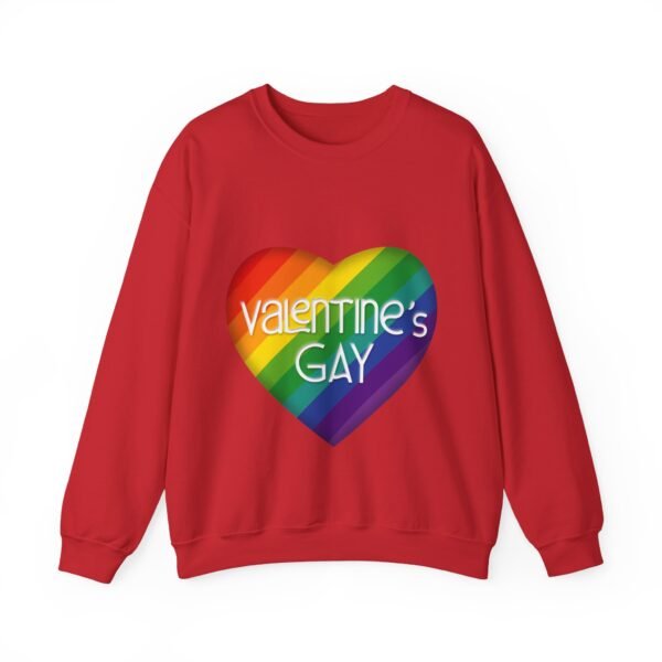 LGBT Flag Heavy Blend Crewneck Sweatshirt Valentines Day Unisex Size - Valentine's Gay - Image 17