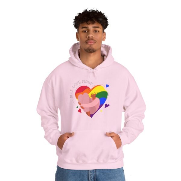 Lgbt Flag Hoodie Valentine's Day Unisex Size - Self Love First - Image 26