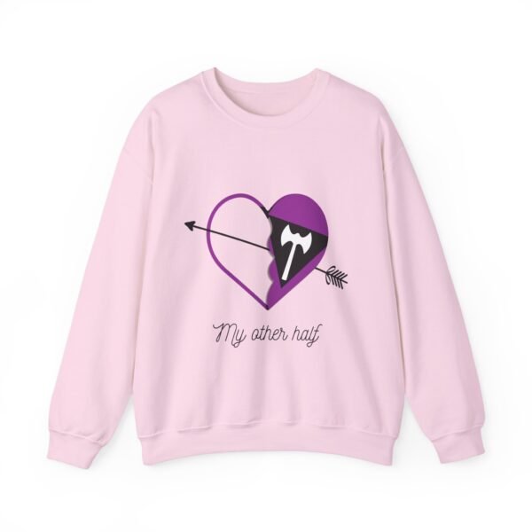 Labrys Lesbian Flag Heavy Blend Crewneck Sweatshirt Valentines Day Unisex Size - My Other Half - Image 13