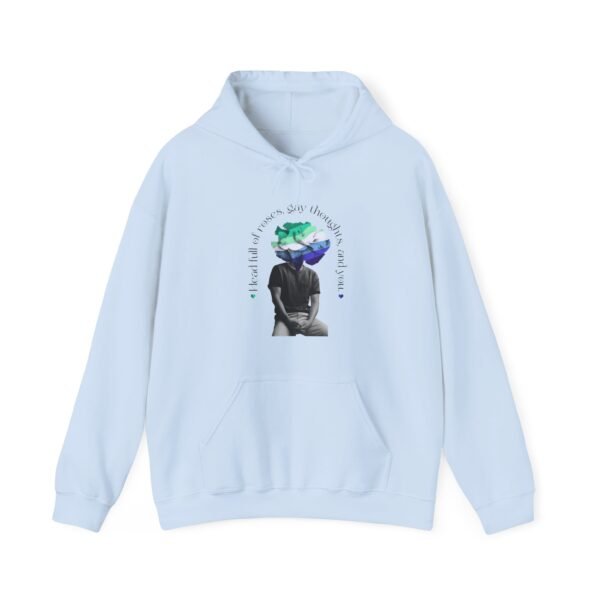 Gay Flag Hoodie Valentine's Day Unisex Size - Head Full Of Roses - Image 15