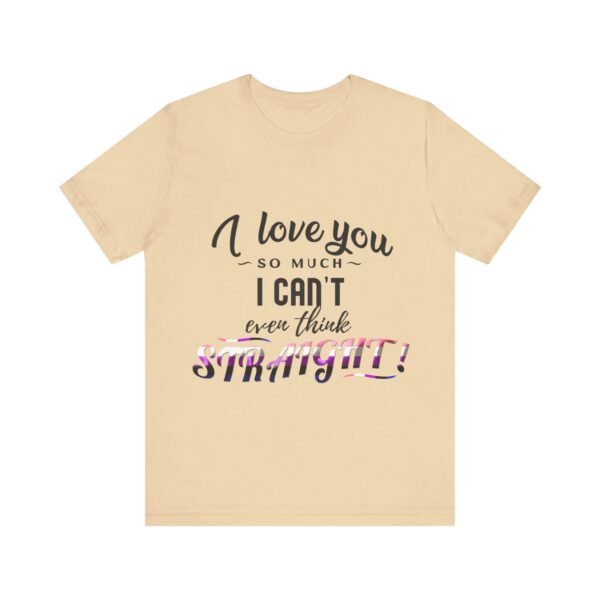 Genderfluid Flag T-shirt Valentines Day Unisex Size - I Can't Even Think Straight