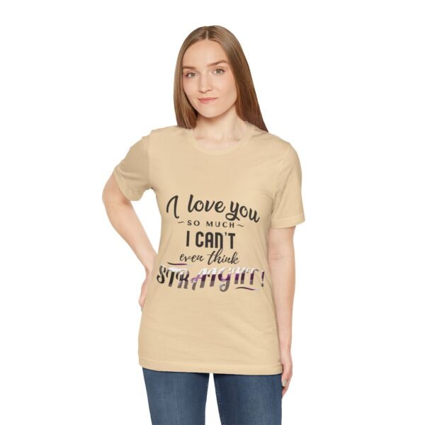Demisexual Flag T-shirt Valentines Day Unisex Size - I can't Even Think Straight - Image 5