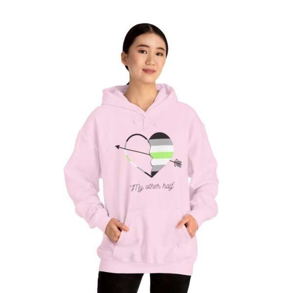 Agender Flag Hoodie Valentine's Day Unisex Size - My Other Half - Image 24