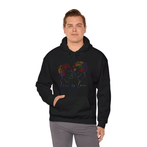 Gay Flag Hoodie Valentine's Day Unisex Size - Love Is Love - Image 14