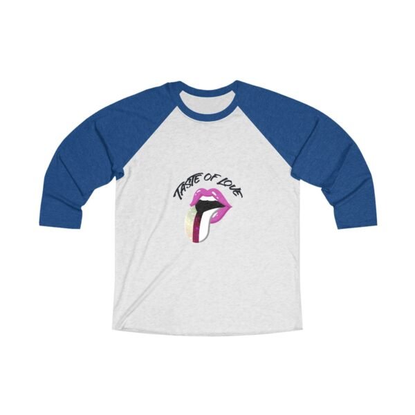 Demisexual Flag Tri-Blend Raglan Tee Valentines Day Unisex Size - Taste Of Love - Image 7