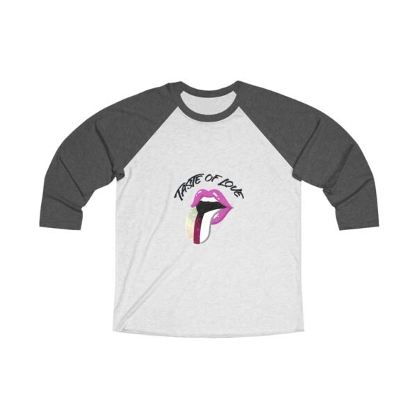 Demisexual Flag Tri-Blend Raglan Tee Valentines Day Unisex Size - Taste Of Love