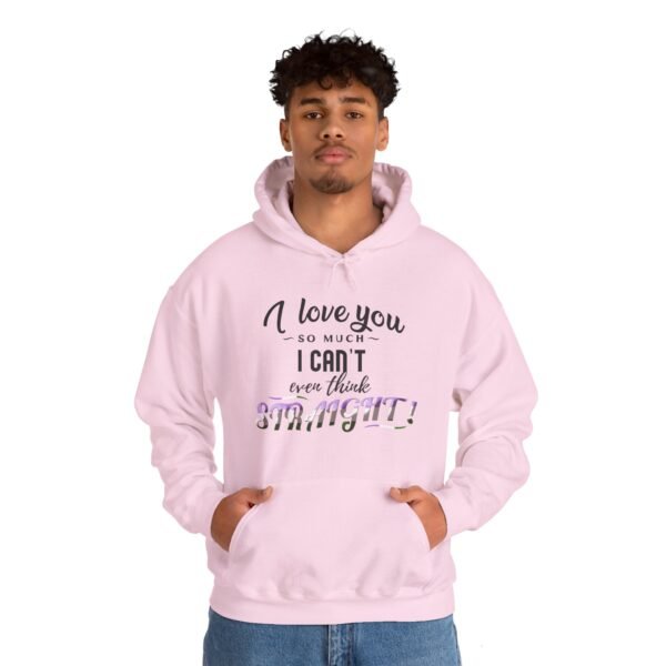 Genderqueer Flag Hoodie Valentine's Day Unisex Size - I Can't Even Think Straight - Image 25
