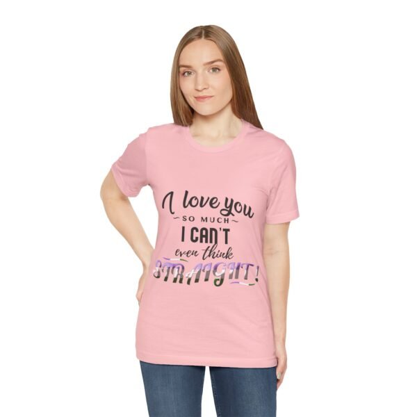 Genderqueer Flag T-shirt Valentines Day Unisex Size - I Can't Even Think Straight - Image 29