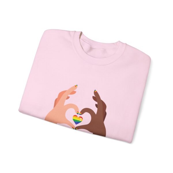 LGBT Flag Heavy Blend Crewneck Sweatshirt Valentines Day Unisex Size - Happy Valentines Day Queers - Image 15