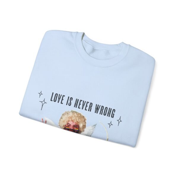 Philadelphia Flag Heavy Blend Crewneck Sweatshirt Valentines Day Unisex Size - Love Is Never Wrong - Image 11