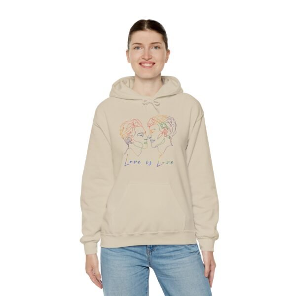 Gay Flag Hoodie Valentine's Day Unisex Size - Love Is Love - Image 19
