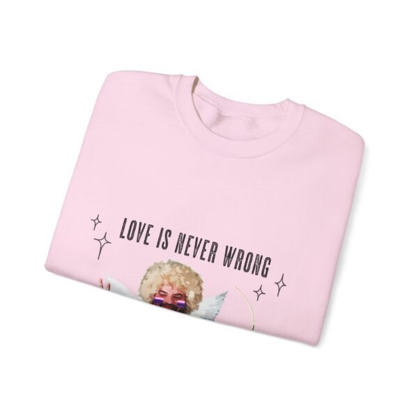 Gender Fluid Flag Heavy Blend Crewneck Sweatshirt Valentines Day Unisex Size - Love Is Never Wrong - Image 19