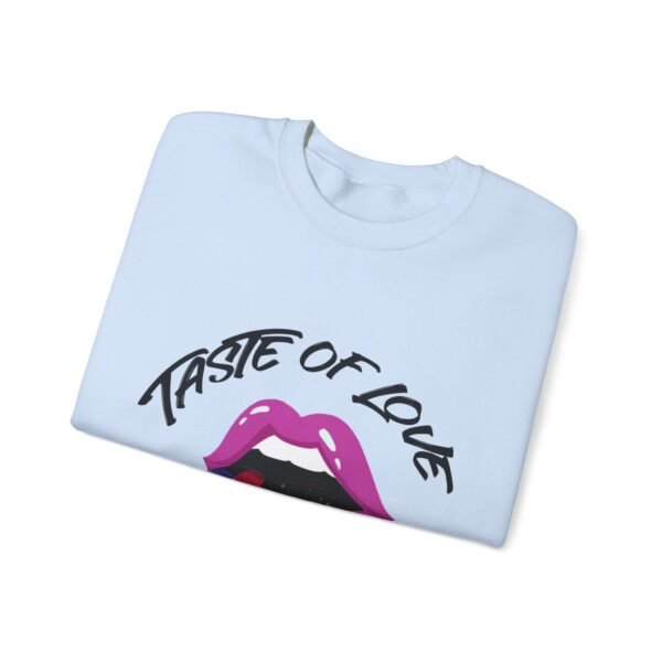 Leather Flag Heavy Blend Crewneck Sweatshirt Valentines Day Unisex Size - Taste Of Love - Image 7