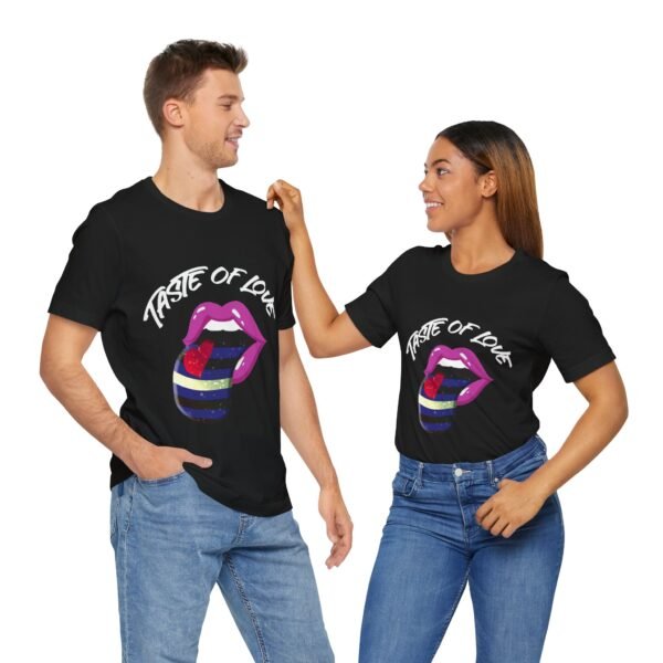 Leather Flag T-shirt Valentines Day Unisex Size - Taste Of Love - Image 16