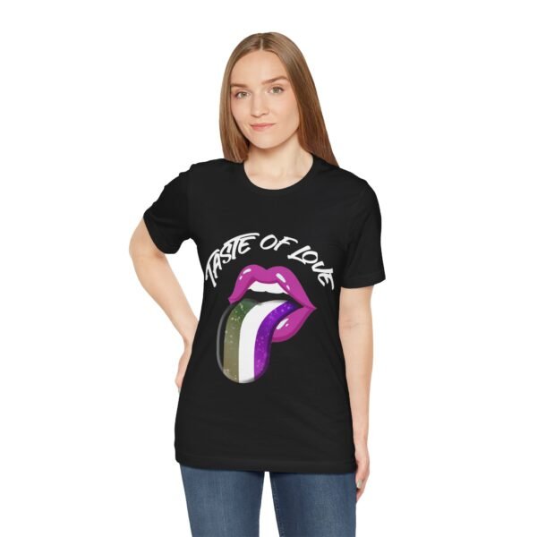 Asexual Flag T-shirt Valentines Day Unisex Size - Taste Of Love - Image 5