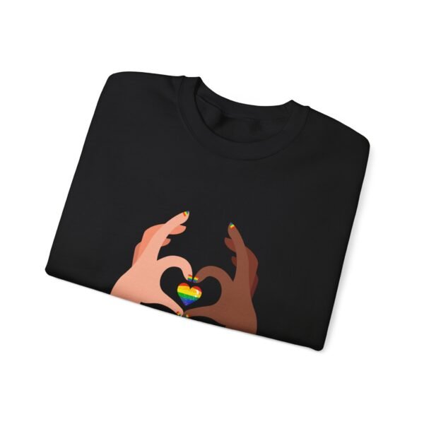 LGBT Flag Heavy Blend Crewneck Sweatshirt Valentines Day Unisex Size - Happy Valentines Day Queers - Image 7