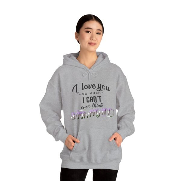 Genderqueer Flag Hoodie Valentine's Day Unisex Size - I Can't Even Think Straight - Image 17