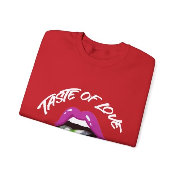 Agender Flag Heavy Blend Crewneck Sweatshirt Valentines Day Unisex Size - Taste Of Love - Image 15