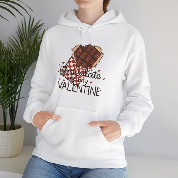 Hoodie Valentine's Day Unisex Size - Chocolate Is My Valentine - Image 7