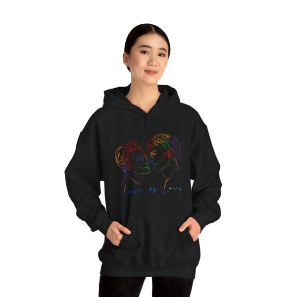 Gay Flag Hoodie Valentine's Day Unisex Size - Love Is Love - Image 12