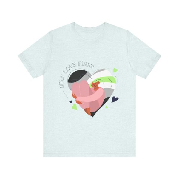 Gender Flag T-shirt Valentines Day Unisex Size - Self Love First - Image 7