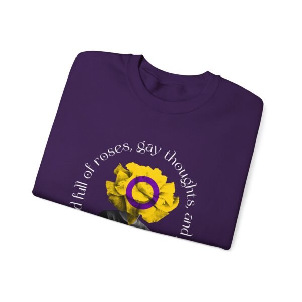 Intersexual Flag Heavy Blend Crewneck Sweatshirt Valentines Day Unisex Size - Head Full Of Roses - Image 15