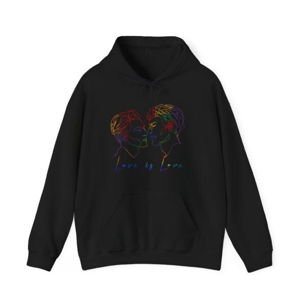 Gay Flag Hoodie Valentine's Day Unisex Size - Love Is Love - Image 10
