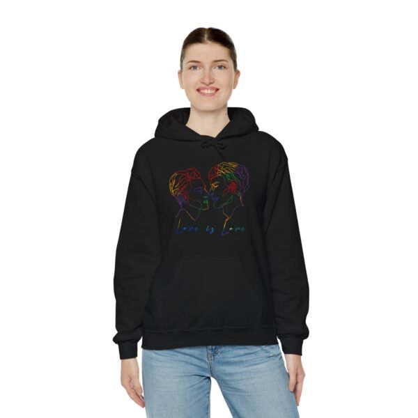 Gay Flag Hoodie Valentine's Day Unisex Size - Love Is Love - Image 13
