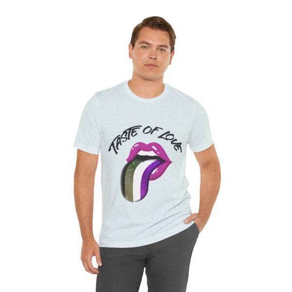 Asexual Flag T-shirt Valentines Day Unisex Size - Taste Of Love - Image 12