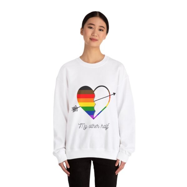 Philadelphia Flag Heavy Blend Crewneck Sweatshirt Valentines Day Unisex Size - My Other Half - Image 4