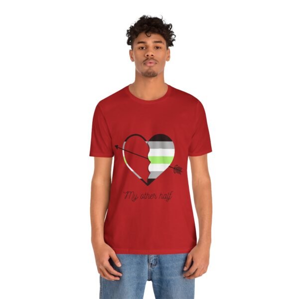 Agender Flag T-shirt Valentines Day Unisex Size - My Other Half - Image 36