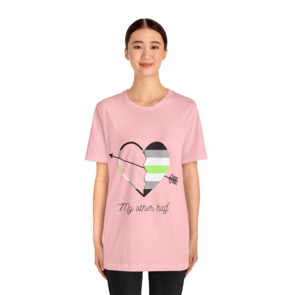 Agender Flag T-shirt Valentines Day Unisex Size - My Other Half - Image 27