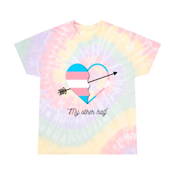 Transgender Flag Tie-Dye Spiral T-Shirt Valentines Day Unisex Size - My Other Half