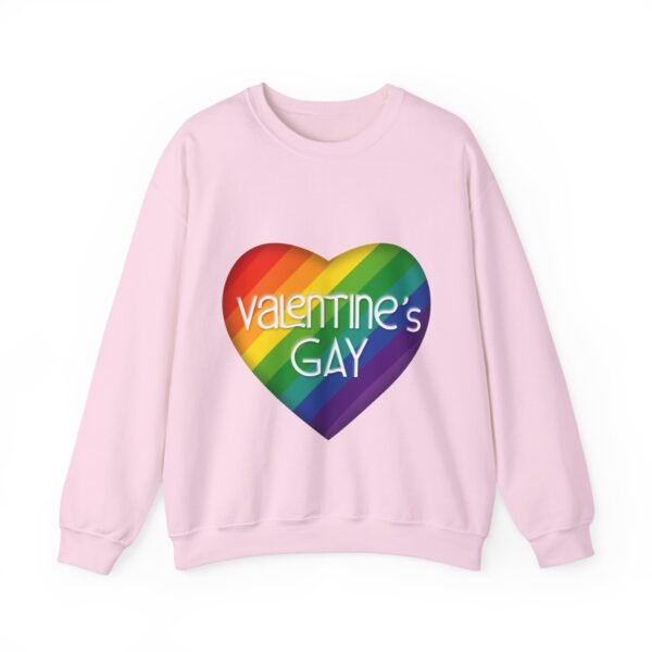 LGBT Flag Heavy Blend Crewneck Sweatshirt Valentines Day Unisex Size - Valentine's Gay - Image 13