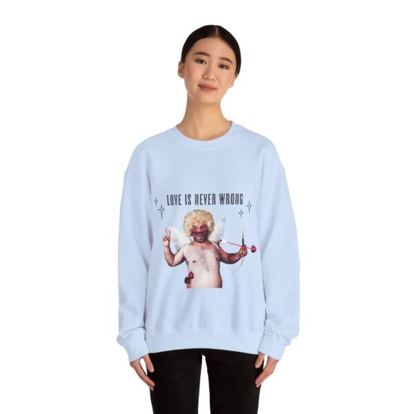 Polyamory Flag Heavy Blend Crewneck Sweatshirt Valentines Day Unisex Size - Love Is Never Wrong - Image 16