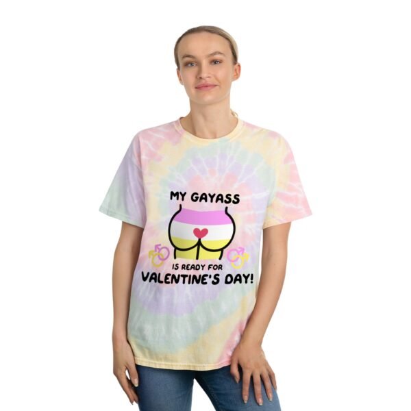 Twink Flag Tie-Dye Spiral T-Shirt Valentines Day Unisex Size - My Gay Ass Is Ready - Image 4