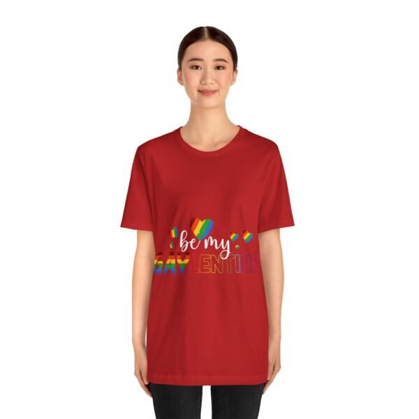 LGBT Flag T-shirt Valentines Day Unisex Size - Be My Gaylentine - Image 35