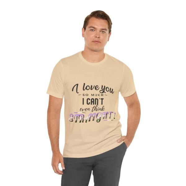 Genderqueer Flag T-shirt Valentines Day Unisex Size - I Can't Even Think Straight - Image 6