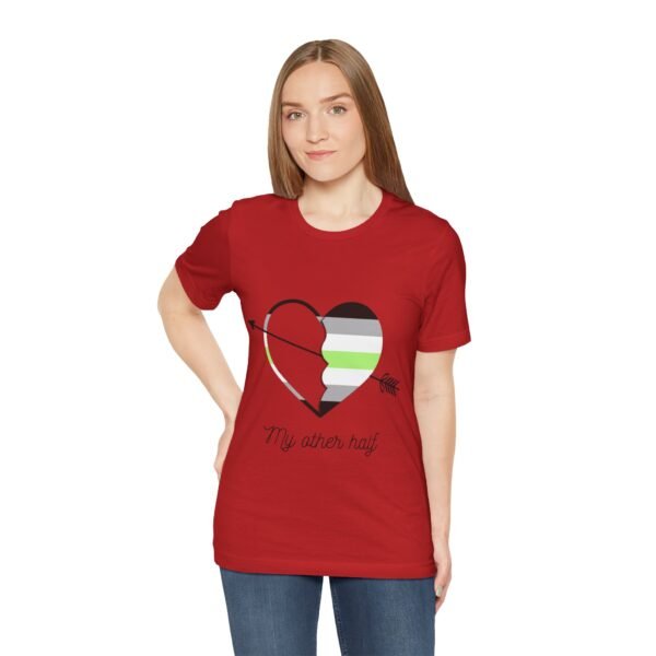 Agender Flag T-shirt Valentines Day Unisex Size - My Other Half - Image 37