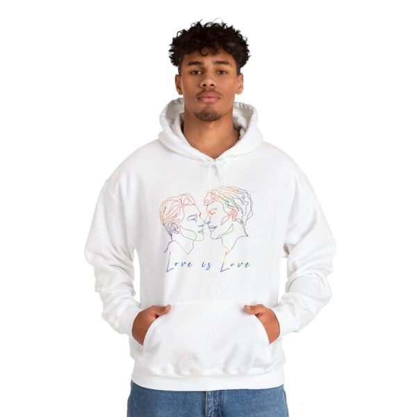 Gay Flag Hoodie Valentine's Day Unisex Size - Love Is Love - Image 6
