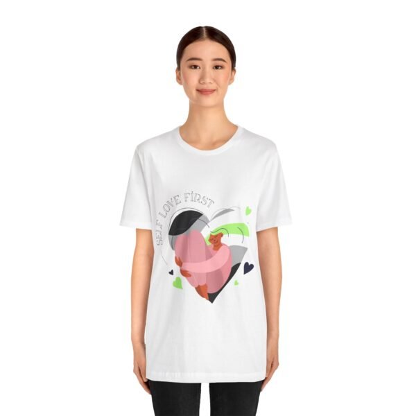 Gender Flag T-shirt Valentines Day Unisex Size - Self Love First - Image 2