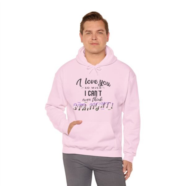 Genderqueer Flag Hoodie Valentine's Day Unisex Size - I Can't Even Think Straight - Image 27